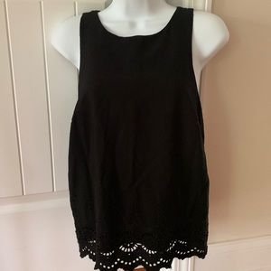 KAARI blue Women Black Sleeveless Blouse xS